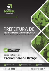 Apostila Profissional para Trabalhador Braçal em Rio Verde – MS 2026