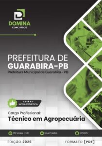Apostila Técnica em Agropecuária – Guarabira PB 2026: Conteúdo e Diretrizes Atualizadas