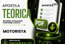 Apostila de Formação para Motoristas – Groaíras, CE 2026: Diretrizes e Conteúdos