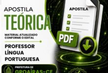 Apostila do Professor de Português: Groaíras CE – Preparação 2026
