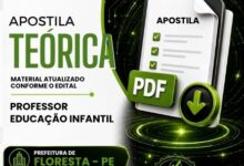 Apostila para Professores de Educação Infantil – Floresta PE 2026: Conteúdos e Metodologias
