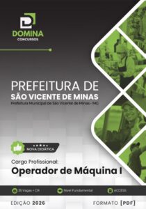Descubra Tudo sobre a Apostila do Operador de Máquina em São Vicente de Minas 2026!