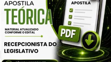 Descubra a Apostila Recepcionista do Legislativo da Câmara de Cajuri MG 2026!