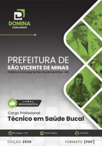 Descubra a Apostila de Técnico em Saúde Bucal: São Vicente de Minas MG 2026