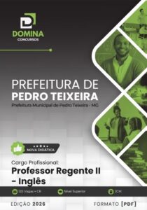 Descubra o que a Apostila de Inglês de Pedro Teixeira MG 2026 tem a oferecer!