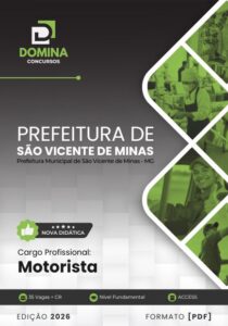 Descubra tudo sobre a Apostila Motorista São Vicente de Minas MG 2026!