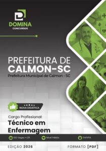 Garanta Seu Futuro: Apostila Técnico em Enfermagem Prefeitura de Calmon SC 2026!