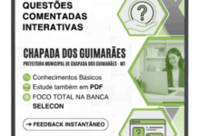 Mil Questões Comentadas para Concursos Nível Superior – Chapada dos Guimarães, MT