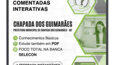 Mil Questões Comentadas para Concursos Nível Superior – Chapada dos Guimarães, MT
