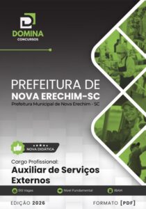 Transforme sua Carreira: Apostila de Serviços Externos Nova Erechim SC 2026!