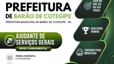 Apostila Ajudante de Serviços Gerais – Barão de Cotegipe RS 2026: Guia Completo