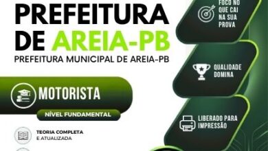 Apostila Atualizada para Motoristas: Areia PB 2026 – Guia Completo de Legislação e Práticas Apostila Atualizada para Motoristas: Areia PB 2026 – Guia Completo de Legislação e Práticas