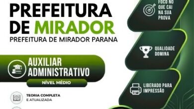 Apostila Auxiliar Administrativo Mirador PR: Prepare-se para 2026