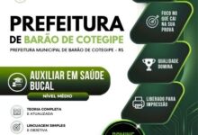 Apostila Auxiliar em Saúde Bucal – Barão de Cotegipe, RS | Edição 2026 Apostila Auxiliar em Saúde Bucal – Barão de Cotegipe, RS | Edição 2026