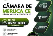 Apostila Completa para Agente Administrativo da Câmara de Meruoca – CE 2026 Apostila Completa para Agente Administrativo da Câmara de Meruoca – CE 2026