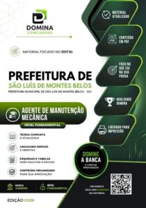 Apostila Completa para Agente de Serviços e Obras Públicas – São Luís Montes Belos 2026