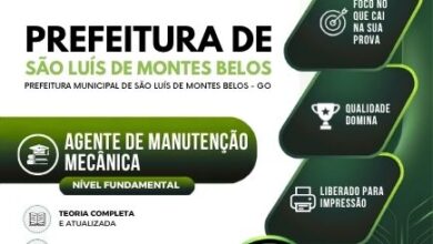 Apostila Completa para Agente de Serviços e Obras Públicas – São Luís Montes Belos 2026