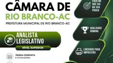 Apostila Completa para Analista Legislativo da Câmara de Rio Branco AC 2026