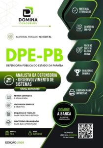 Apostila Completa para Analista da Defensoria: Desenvolvimento de Sistemas – DPE PB 2026