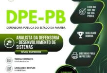 Apostila Completa para Analista da Defensoria: Desenvolvimento de Sistemas – DPE PB 2026 Apostila Completa para Analista da Defensoria: Desenvolvimento de Sistemas – DPE PB 2026