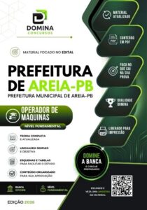 Apostila Completa para Operador de Máquinas: Areia PB 2026 – Capacitação Profissional