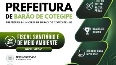 Apostila Fiscal Sanitário e Ambiental – Barão de Cotegipe RS 2026: Guia Completo Apostila Fiscal Sanitário e Ambiental – Barão de Cotegipe RS 2026: Guia Completo