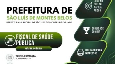 Apostila Fiscal de Saúde Pública – São Luís Montes Belos, GO: Edição 2026