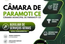 Apostila Para Auxiliar de Serviços Gerais – Câmara de Paramoti CE 2026