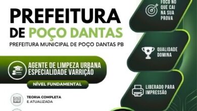 Apostila Profissional de Agente de Limpeza Urbana: Varrição em Poço Dantas PB 2026