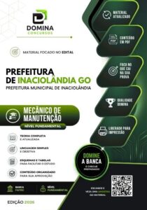 Apostila Profissional de Mecânica de Manutenção – Inaciolândia GO 2026