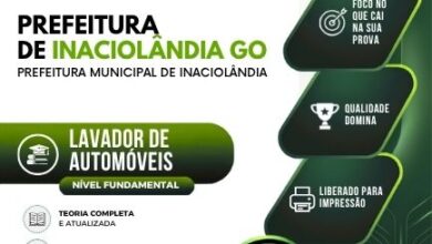 Apostila Profissional para Lavador de Automóveis – Inaciolândia, GO 2026