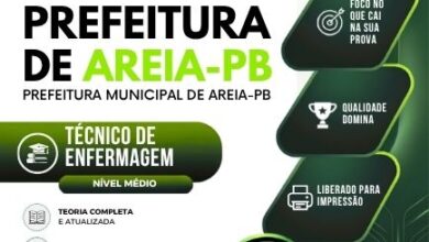 Apostila Técnica de Enfermagem Areia PB 2026: Conteúdo Atualizado e Profissional Apostila Técnica de Enfermagem Areia PB 2026: Conteúdo Atualizado e Profissional