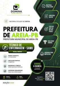 Apostila Técnica de Enfermagem SAMU: Areia – PB 2026