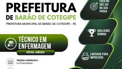 Apostila de Formação em Enfermagem – Barão de Cotegipe RS 2026: Conteúdo Completo