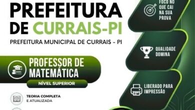 Apostila de Matemática para Professores em Currais, PI – Edição 2026
