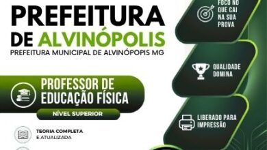 Apostila do Professor de Educação Física de Alvinópolis MG 2026: Descubra Novidades!