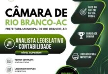 Apostila para Analista de Contabilidade – Câmara Municipal de Rio Branco AC 2026 Apostila para Analista de Contabilidade – Câmara Municipal de Rio Branco AC 2026