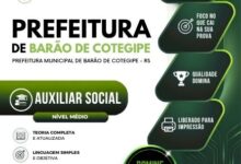 Apostila para Auxiliar Social: Orientações e Recursos para Barão de Cotegipe 2026