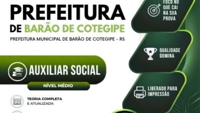 Apostila para Auxiliar Social: Orientações e Recursos para Barão de Cotegipe 2026