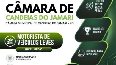 Apostila para Motoristas de Veículos Leves – Candeias do Jamari RO 2026