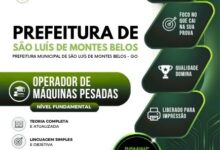 Apostila para Operador de Máquinas Pesadas – São Luís Montes Belos, GO 2026 Apostila para Operador de Máquinas Pesadas – São Luís Montes Belos, GO 2026