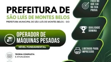 Apostila para Operador de Máquinas Pesadas – São Luís Montes Belos, GO 2026 Apostila para Operador de Máquinas Pesadas – São Luís Montes Belos, GO 2026