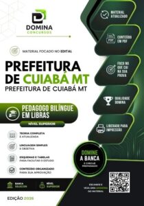 Apostila para Professores Bilíngues em Libras – Cuiabá, MT 2026