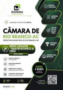 Apostila para Tradutores e Intérpretes de Libras – Câmara Municipal de Rio Branco, AC 2026