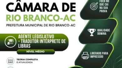 Apostila para Tradutores e Intérpretes de Libras – Câmara Municipal de Rio Branco, AC 2026 Apostila para Tradutores e Intérpretes de Libras – Câmara Municipal de Rio Branco, AC 2026