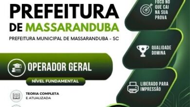 Conquiste seu Futuro: Apostila Operador Geral Massaranduba SC 2026 à sua disposição!
