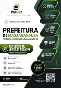 Conquiste sua CNH: Apostila Motorista de Veículos Pesados Massaranduba SC 2026!