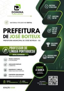 Domine a Língua Portuguesa: Apostila José Boiteux SC 2026 para Professores