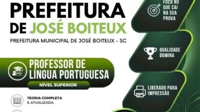 Domine a Língua Portuguesa: Apostila José Boiteux SC 2026 para Professores