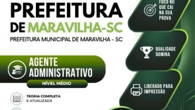 Prepare-se para o Sucesso: Apostila Agente Administrativo Maravilha SC 2026!